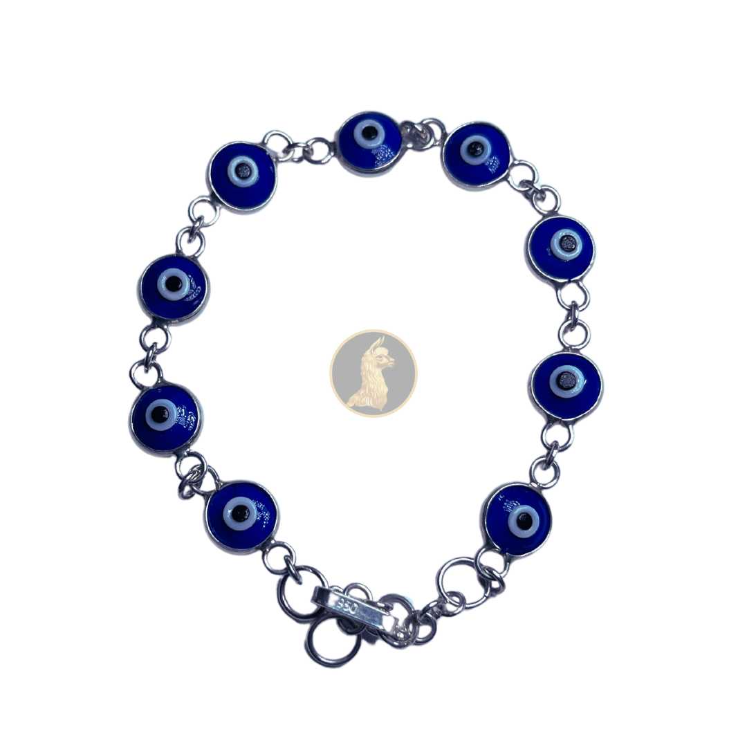 Fina Pulsera Plata 950 de Ojo turco